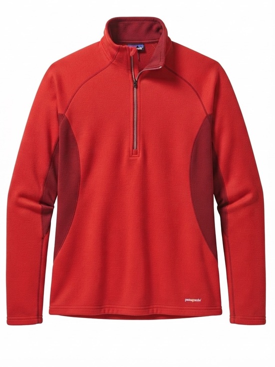 Patagonia Tops - Patagonia Capilene 3 Midweight 1/4 Zip Pullover Red Polartec Base Layer Tops S